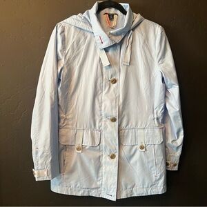 Lands’ end Women jacket Size: XS 2-4 Color: light blue/ yellow